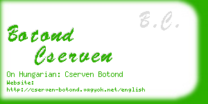 botond cserven business card